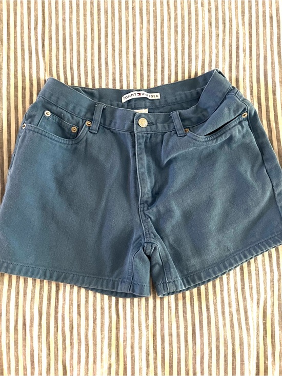 Tommy Hilfiger Pants - Vintage Tommy Hilfiger MidRise Cotton Twill Shorts Blue Size 4